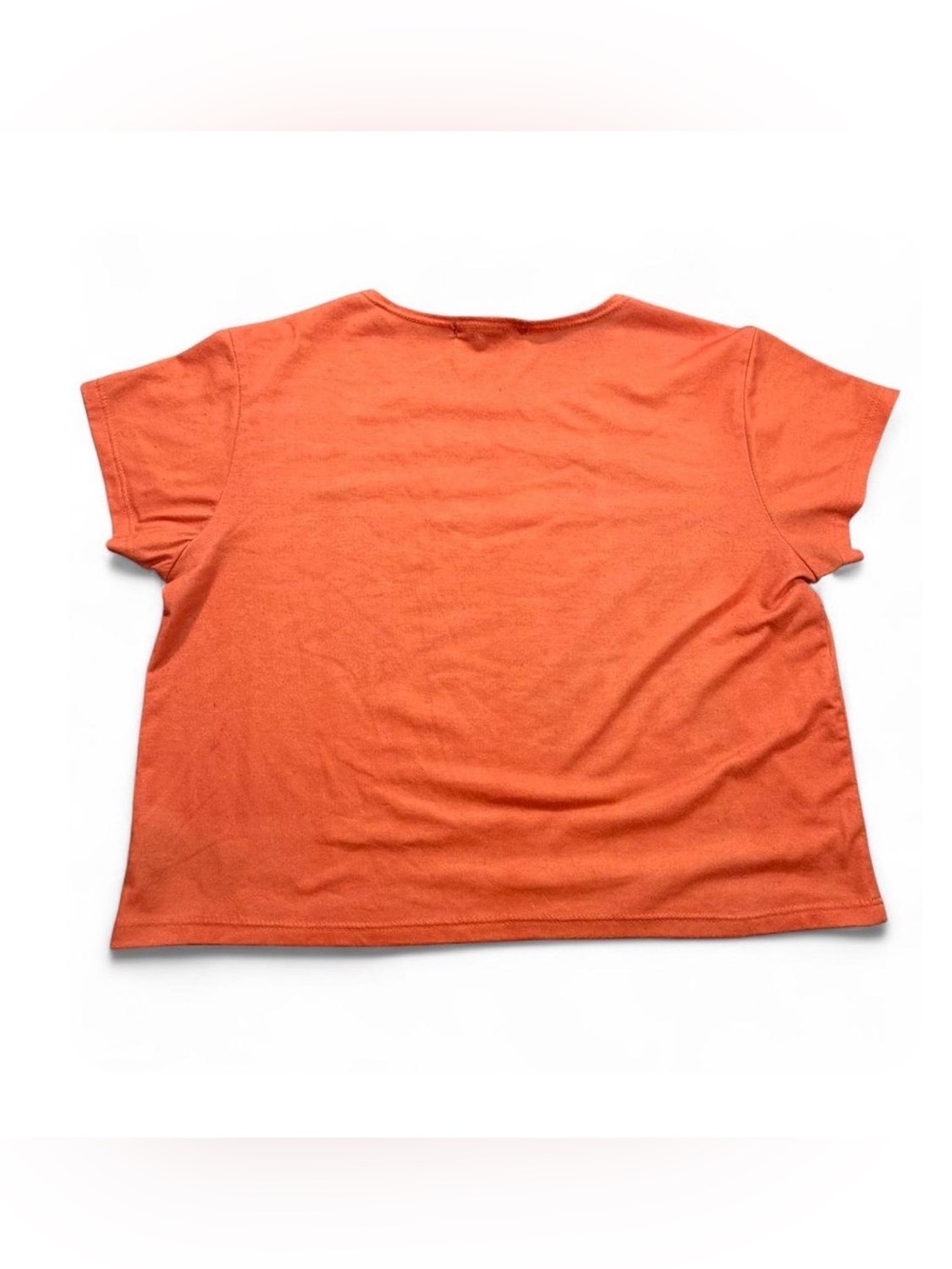 Forever 21 "That's Tight" Graphic Crop Tank Top Orange Y2K Size M - Picture 4 of 5